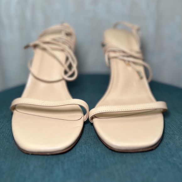 LPA | Mel Lace Up Ankle Heel In Nude Size: 8.5 - Picture 4 of 7